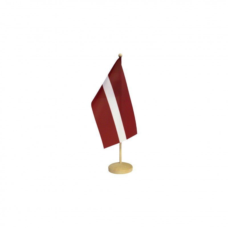 Latvijas karogs (koka statīvā)